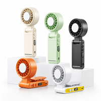 Ventilateur portable à clipser sur la ceinture, rechargeable, mini ventilateur personnel avec technologie de refroidissement par glace pour les voyages en plein air et le camping