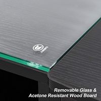 Table de Manucure Moderne de Luxe HONGZI en Bois avec Tiroirs et Étagères de Rangement Super-Résistantes pour Salon de Beauté et Spa - Prix Usine