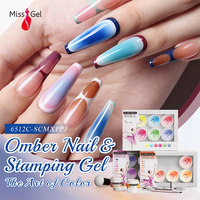 MissGel Fournisseur de Produits pour Ongles Ventes Flash 15ml Gel Non Toxique Vegan à Dissoudre pour Nail Art Design, l'Art de la Couleur - Gel Ombre et Gel de Stamping