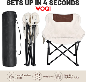 Woqi Chaise de camping Chaise de pelouse Chaise portable supporte 250 livres - Product Image 6