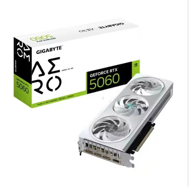Brand New Gigabyte RTX5060 AERO OC 8G GAMING DLSS 4 2580MHz 28000MHz PCI Express Desktop MXM Fan GPU Graph Card