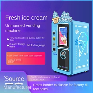 Vente en gros de distributeur automatique de crème glacée saveurs assorties bureau d'extérieur distributeurs automatiques réfrigérés - Product Image 2