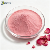 Poudre de pétales de rose séchés de qualité alimentaire et cosmétique, poudre de fleurs de rose rouge double en vrac, poudre de rose en gros, directement de l'usine