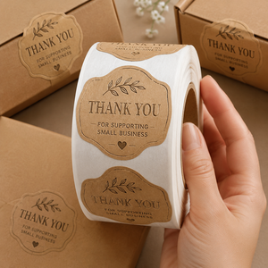 Etiqueta Personalizada com Logotipo Empresarial em Relevo, Estilo Minimalista, Adesivos em Relevo, Adesivo de Selagem em Relevo - Product Image 4