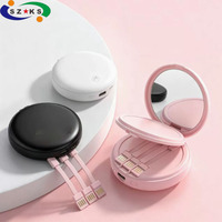 Batterie externe autonome avec miroir de beauté, personnalisable avec logo, mini 5000 mAh et grande capacité 10000 mAh