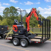 Promo Excavator Kompak Crawler 1.8 Ton 3.5 Ton Hidrolik Bersertifikasi CE EPA dengan Earth Auger dan Thumb Bucket untuk Kebun