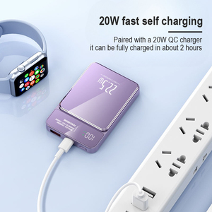PD22.5W Charge Rapide Téléphone Portable Portable Powerbank Ultra Mince Magnétique 15W Charge Sans Fil Led Affichage 5000mah Power Bank - Product Image 2