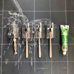 Support <span class=keywords><strong>mural</strong></span> auto-adhésif en acier inoxydable pour brosses <span class=keywords><strong>à</strong></span> dents, sans perçage, étanche, pour salle de bain, avec rangement pour dentifrice - Product Image 5