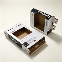 Boîte d'emballage personnalisée avec logo imprimé Impression 4 couleurs Revêtement UV Gaufrage Boîte pliante de luxe Matériaux recyclés Produits électroniques