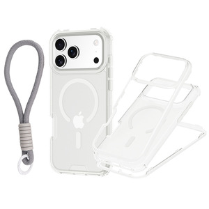 Custodia Magnetica Opaca Trasparente per iPhone 17 Pro Max 17 Air, Cover <span class=keywords><strong>Arancione</strong></span> Antiurto Anti-Impronta in Acrilico 3 in 1, Vendita all'Ingrosso - Product Image 2