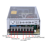 SZMW T-120C Alimentation à sortie triple SMPS, entrée universelle, protection anti-surtension pour instruments, amplificateurs audio et cartes de contrôle industrielles