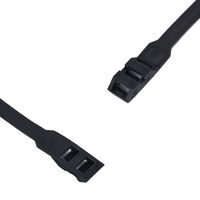 Attaches de câble à fermeture éclair autobloquante avec protection UV Équipement noir de haute qualité à bas prix Raccords de levage CE ROHS imprimés avec logo personnalisé