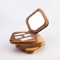 Palette de maquillage blush de haute qualité Vietnam WeWood, étui en bambou, poudre compacte pigmentée, fard à paupières estampillé, cosmétiques recyclés
