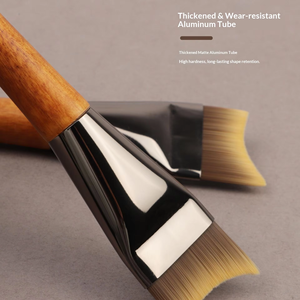 <span class=keywords><strong>Pennello</strong></span> 2 in 1 <span class=keywords><strong>per</strong></span> <span class=keywords><strong>Fondotinta</strong></span> e Maschera a Coda di Pesce, Ultra Sottile e Piatto, in Fibra Sintetica Densa, <span class=keywords><strong>per</strong></span> Cosmetici Viso, Etichetta Privata - Product Image 5