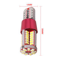 Ampoules LED de recul 12V Canbus T10 W5W 194 168 57SMD Blanc 6500K, étanches IP67, 3W, universelles