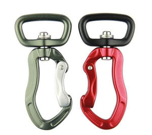 4KN A7075 Promotional Aviation Aluminium Locking Bulk Rotating Swivel Keychain Carabiner Clips for Dog Leash