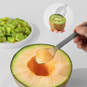 17cm dùng một lần dày PS Chất liệu dao kéo bao bì độc lập dao nĩa và muỗng Bộ đồ ăn mờ <span class=keywords><strong>salad</strong></span> bánh - Product Image 5