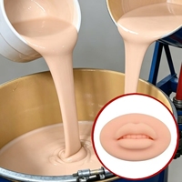 Silicona Líquida Color Piel para Moldes de Cuerpo Humano para Accesorios de Cine: Semitransparente, de Grado Alimenticio, de Dos Componentes (AB)