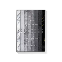 7 règles de vie : citation inspirante, affiche sur toile, lettres noires inspirantes, décor mural pour la maison et le bureau, design Art Déco