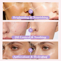 Ensemble Nettoyant et Masque Végan 2-en-1 Fouetté Pamplemousse Figue Arbre à Thé Camélia Baies Nettoyage en Profondeur Éclaircissant Contrôle du Sébum Lavant Visage