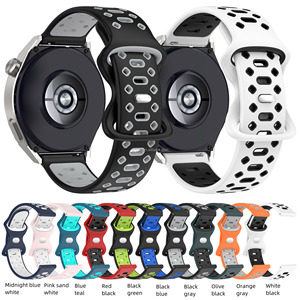 Cinturino in Silicone Confortevole da 20mm 22mm per Smartwatch <span class=keywords><strong>Huawei</strong></span> <span class=keywords><strong>Watch</strong></span> GT2/<span class=keywords><strong>GT3</strong></span>/<span class=keywords><strong>Pro</strong></span> - Product Image 1