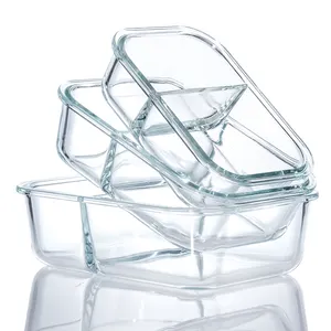 玻璃食品容器烤箱安全玻璃饭盒库存分容器