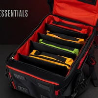 Sac à dos médical d'urgence en nylon 1680D, rouge, multi-compartiments, sac de secours médical, sac à dos de premiers secours réfléchissant pour le terrain extérieur