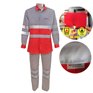 ชุดทำงานทนไฟ NFPA2112 สะท้อนแสงสูง หลายสี FRC - Product Image 2