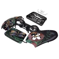 Pour le boîtier de la manette PS5-Coque avant brillante et couverture de pavé tactile, élégante et protectrice