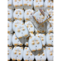 Hachimi Bear Mochi Squishy Toy Super Soft Slow Rising Cute Toasted Rice Cake Bear Stress Relief Squeeze Fidget Toys Wholesale