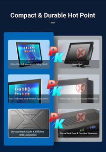 Monitor Táctil Industrial Super Slim con Android 10, Panel PC Industrial Integrado, Resistente al Agua IP65, Computadora Todo en Uno con Pantalla Táctil - Product Image 4