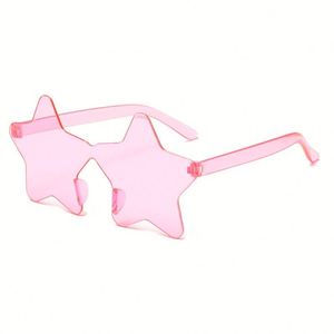 Lunettes de soleil fantaisie en plastique sans monture en forme d'étoile couleur bonbon, accessoire de costume pour fête d'anniversaire et photomaton - Product Image 3