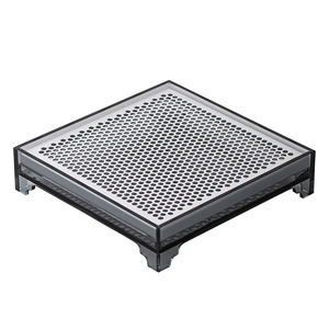 ถาดชงชาแบบกังฟู พร้อมระบบระบายน้ำ ดีไซน์แบน สำหรับใช้ในบ้าน ขนาดเล็ก โต๊ะชาอะคริลิค ชุดชงชาแบบแห้ง - Product Image 5