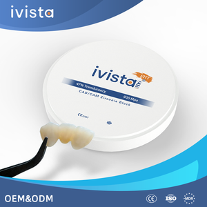 Bloc de zircone haute résistance IVISTA SHT à 47 % de translucidité, sûr et fiable, disponible en OEM, pour couronnes d'implants dentaires en milieu hospitalier - Product Image 3