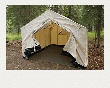 Barraca da parede da prova da água da lona Glamping para a família, grande barraca 100% luxuosa resistente do algodão para o acampamento exterior