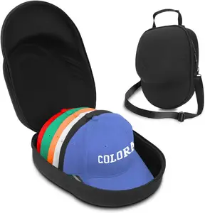 도매 휴대용 모자 수하물 케이스 모자 여행 케이스 보관 가방 휴대 손잡이 및 조절 가능한 어깨 끈이있는 모자 캐리어