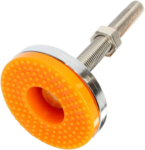 Pied de nivellement réglable utilisé pour ajuster <span class=keywords><strong>la</strong></span> hauteur des meubles, des machines, des établis, en acier et avec une base en nylon/caoutchouc réglable - Product Image 4