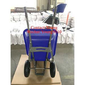 WH9600-1 двухколесная тачка, большой, 200 л, 210 л, пластиковый лоток емкостью 10 КБ-Ф, 200 л, двухколесная тачка с металлической конструкцией - Product Image 6