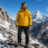 Chaqueta Impermeable de 10000 mm, 3 Capas, Unisex, Cortavientos, Transpirable, con Capucha, para Senderismo, Tallas S-4XL, Marca Privada, OEM Llave en Mano