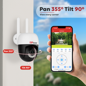 Expgglobal 10ch không dây CCTV an ninh Hệ thống <span class=keywords><strong>camera</strong></span> 5MP tầm nhìn ban đêm CMOS hai chiều âm thanh P2P NVR Bộ dụng cụ ngoài trời HDD đám mây ip H.264 - Product Image 2