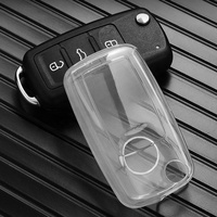 Housse de clé de voiture pour VW Volkswagen Polo Tiguan Passat B5 B6 B7 Golf 4 5 6 MK6 Jetta Lavida Skoda Octavia Seat