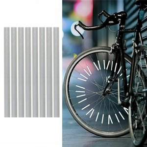 Réflecteur de roue de vélo 80 mm, réflecteur de vélo, clip réfléchissant, couvre-rayons, bande réfléchissante argentée pour la sécurité du cyclisme - Product Image 6