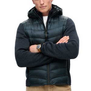 OEM Manufacturer's Custom Logo Men's Waterproof Casual Heavyweight Windproof Hooded Coats Reversible <b>Cardigan</b> Jacket Zipper Plus - Product Image 2