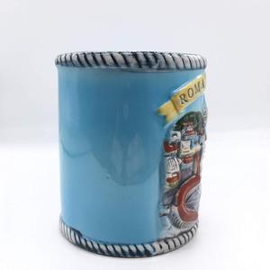 Tasse à café en céramique peinte à la main, accessoire de voyage, pour les cérémonies, le parthenion, herbes grises, 3D, 6 pièces - Product Image 5