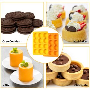 Moldes de silicona <span class=keywords><strong>para</strong></span> galletas de <span class=keywords><strong>Chocolate</strong></span> <span class=keywords><strong>Oreo</strong></span>, <span class=keywords><strong>molde</strong></span> de silicona redondo de 12 cavidades, <span class=keywords><strong>molde</strong></span> <span class=keywords><strong>para</strong></span> hornear <span class=keywords><strong>para</strong></span> galletas de <span class=keywords><strong>Chocolate</strong></span> <span class=keywords><strong>Oreo</strong></span>, dulces - Product Image 4