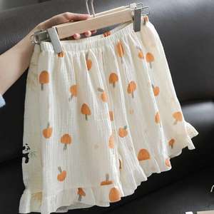 ชุดนอนขาสั้นระบายอากาศบางทรงหลวมของผู้หญิงชุดนอนทันสมัยพิมพ์ลายใหม่สำหรับฤดูร้อน - Product Image 3