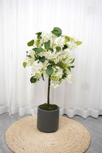 Oh Arts Wholesale Custom Artificial Snowball <b>Tree</b> in Plastic Pot for Living Room <b>Decoration</b> - Product Image 5