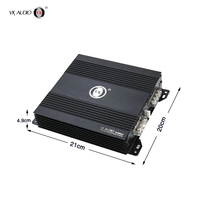 Amplificateur audio de voiture OEM VK 1000W 2 canaux K1000.2 en aluminium, puissant, classe AB, avec crossovers, radio HD et égaliseur intégré