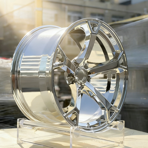 Rines Cóncavos Profundos Plateados Brillantes 5x114.3 5x120 5x100 5x112 para Autos de Pasajeros, Ruedas Cromadas de 18-24 Pulgadas para Infiniti <span class=keywords><strong>S1</strong></span> Nissan Nismo V1 - Product Image 4