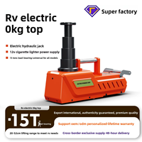 Gato hidráulico eléctrico de aleación de aluminio de 15T de alta resistencia con luz LED 12V CC, 12 meses de garantía para elevación de sedanes, furgonetas, SUV y camiones